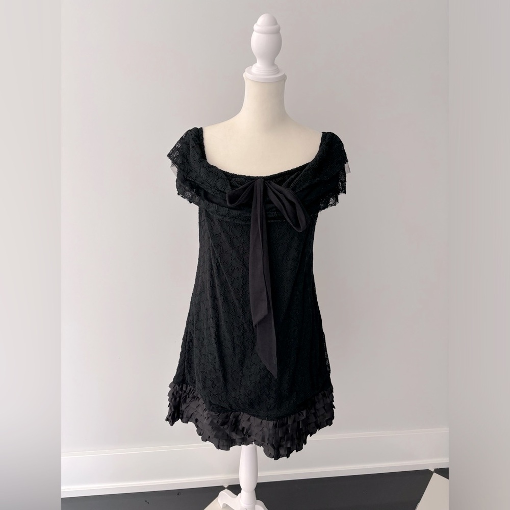T. Bleu Black Mini Dress
